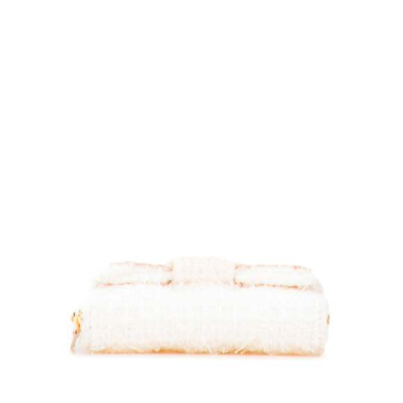 CHANEL Authentic White Leather Logo Wallet - Picture 3 of 10